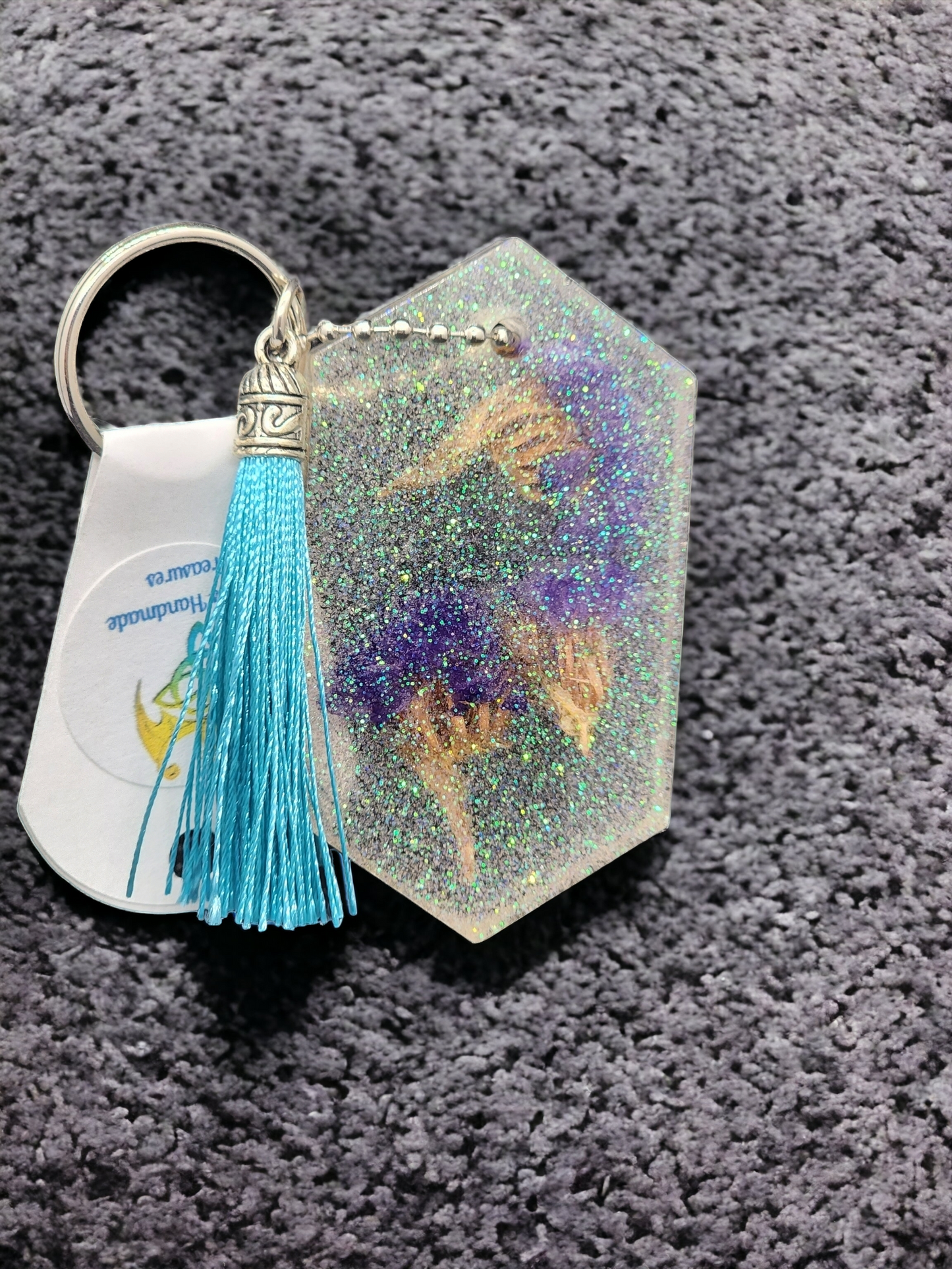 Resin Shapes Keychain