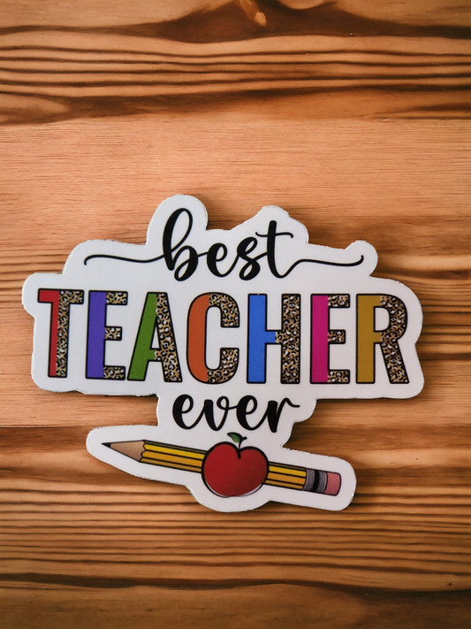 3in Teacher Stickers